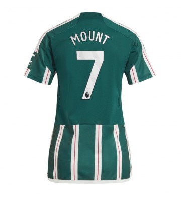 Manchester United Mason Mount #7 Segunda Equipación Mujer 2023-24 Manga Corta